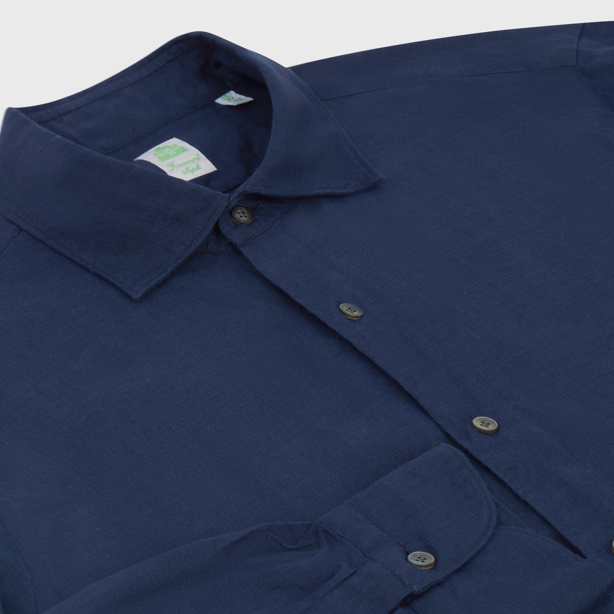 Tokyo sport shirt slim fit linen Luigi collar