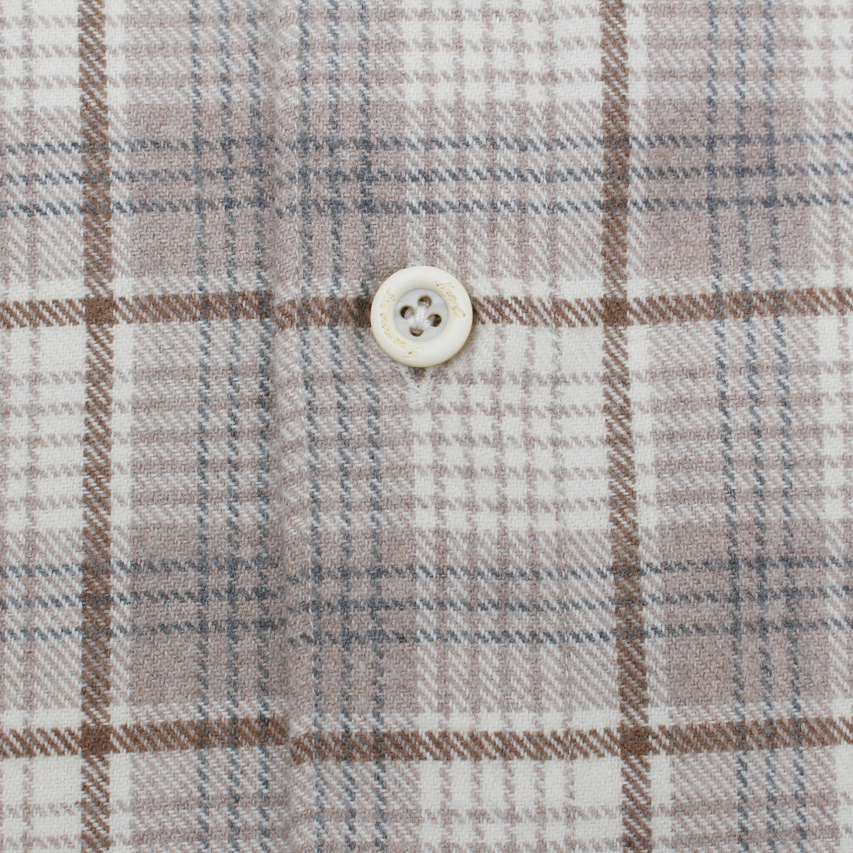 Tokyo slim fit cotton cashmere flannel check
