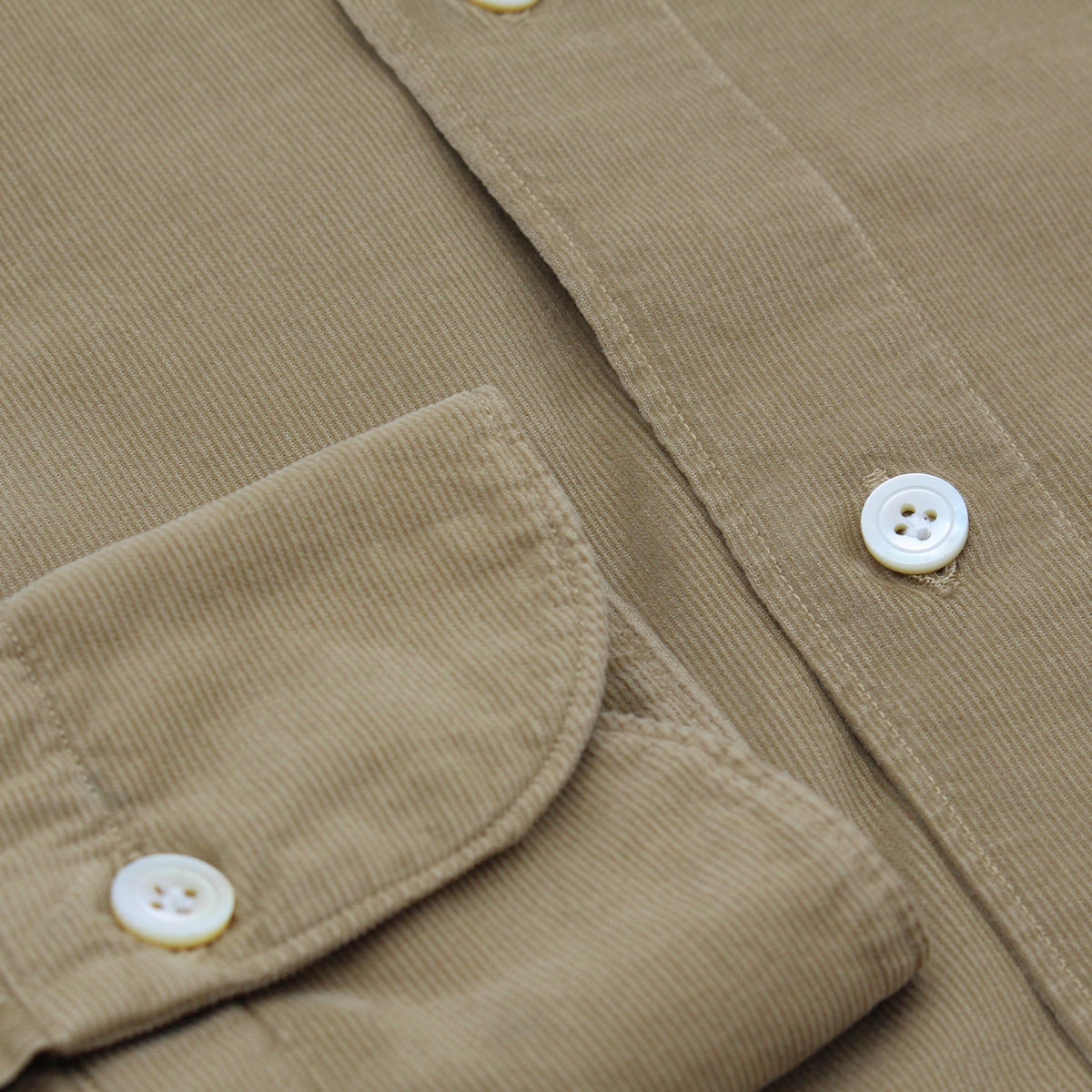 Tokyo sport shirt slim fit cotton velvet garment dyed