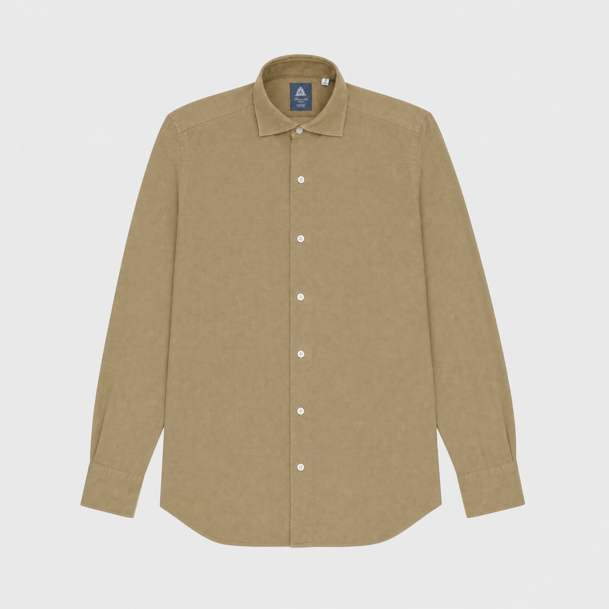 Tokyo sport shirt slim fit cotton velvet garment dyed