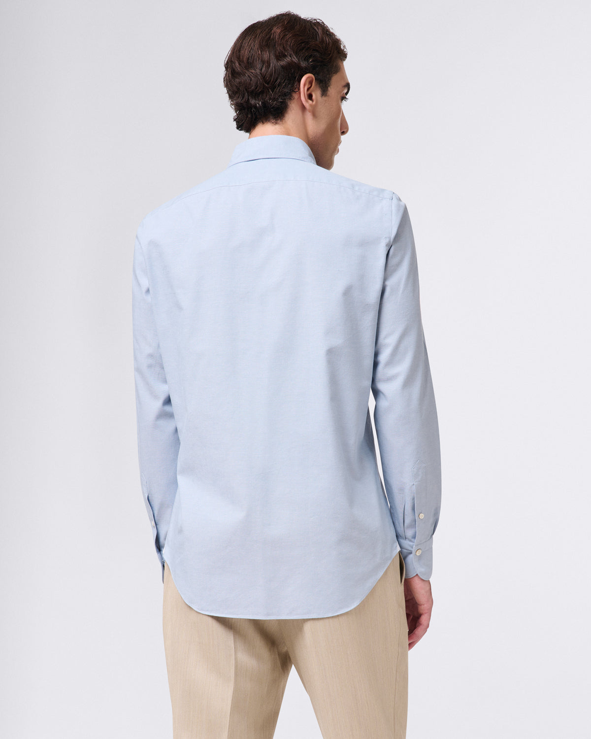Tokyo slim fit sports shirt in Original Chambray cotton fabric