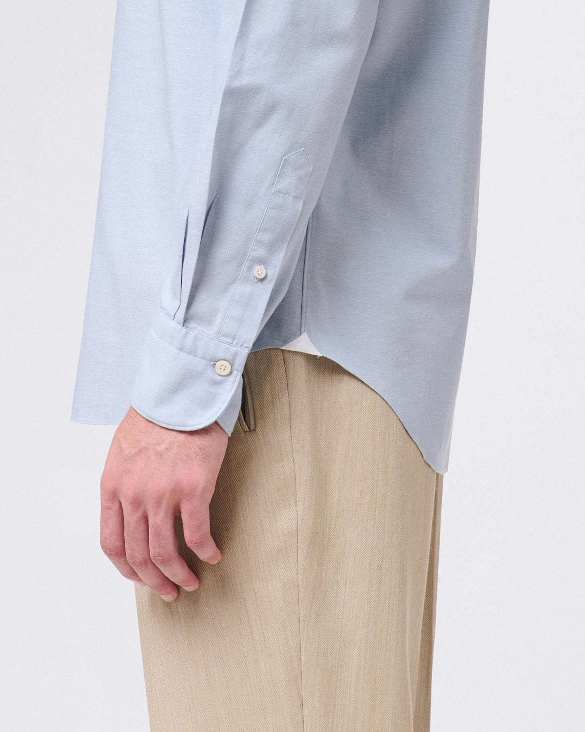 Tokyo slim fit sports shirt in Original Chambray cotton fabric