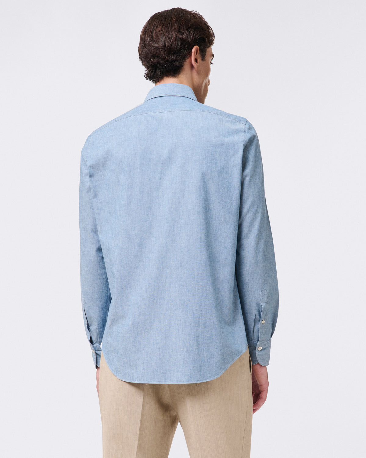 Tokyo slim sport shirt in original chambray denim fabric