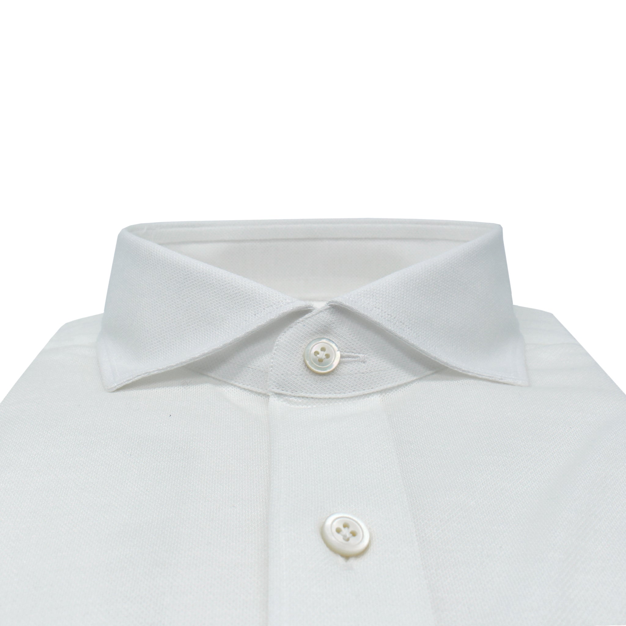 Toronto slim fit white or light blue cotton jersey shirt