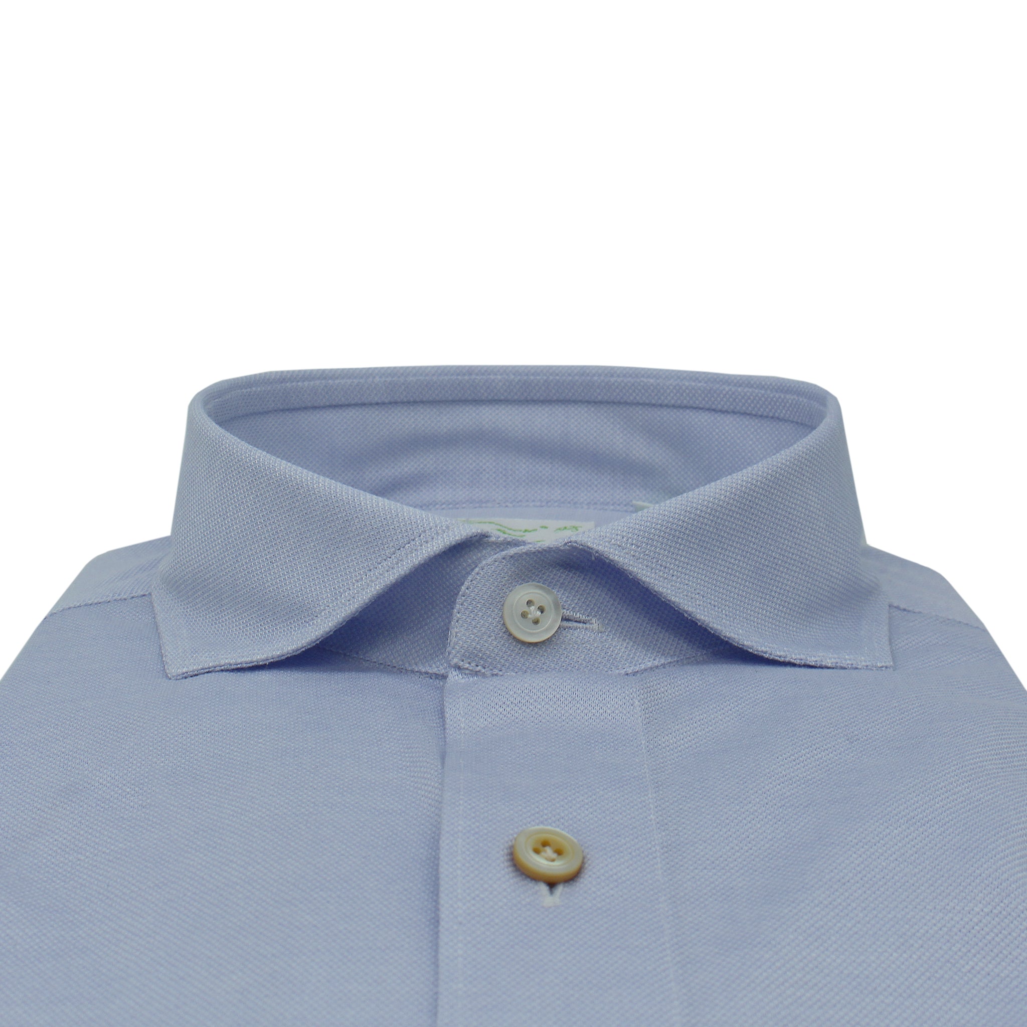 Toronto slim fit white or light blue cotton jersey shirt