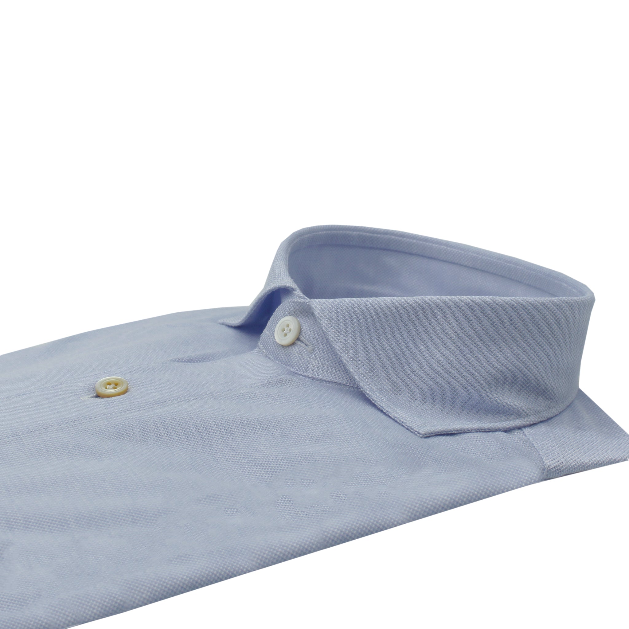 Toronto slim fit white or light blue cotton jersey shirt