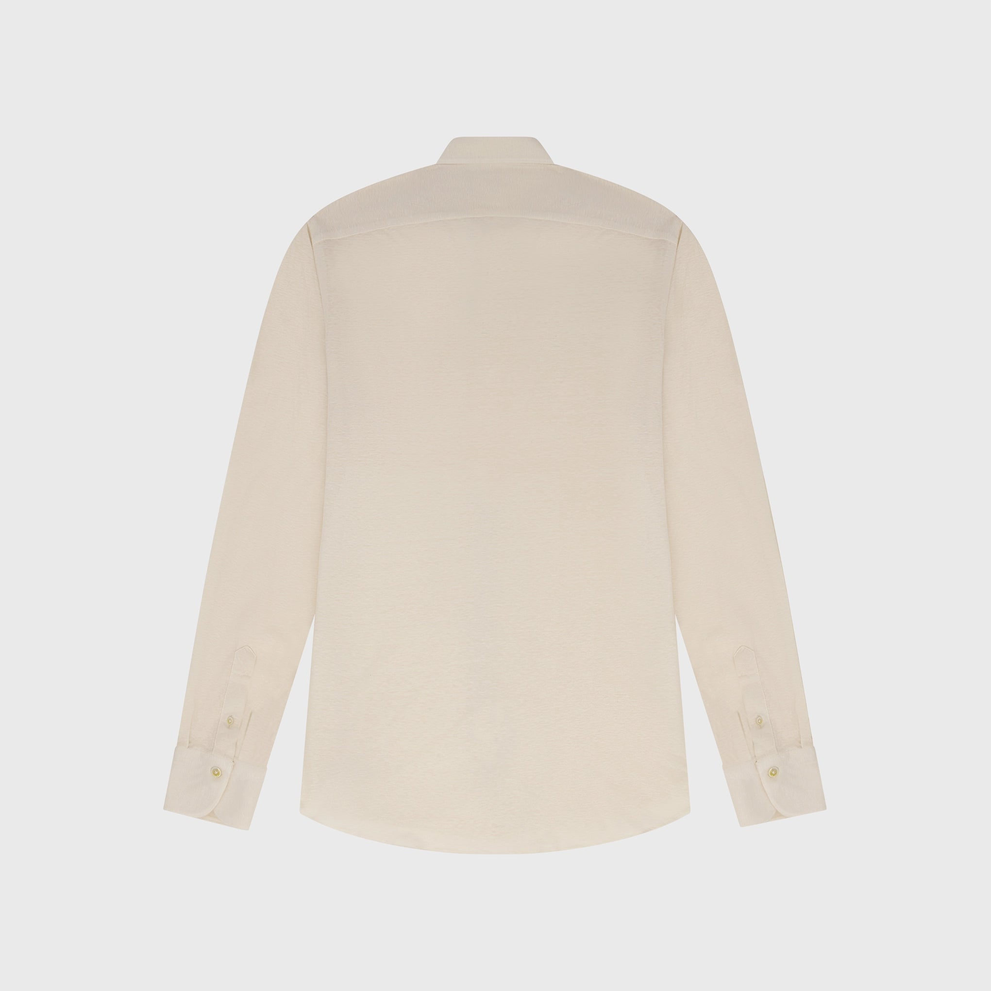 Toronto sport shirt slim fit cotton linen jersey garment dyed Achille collar