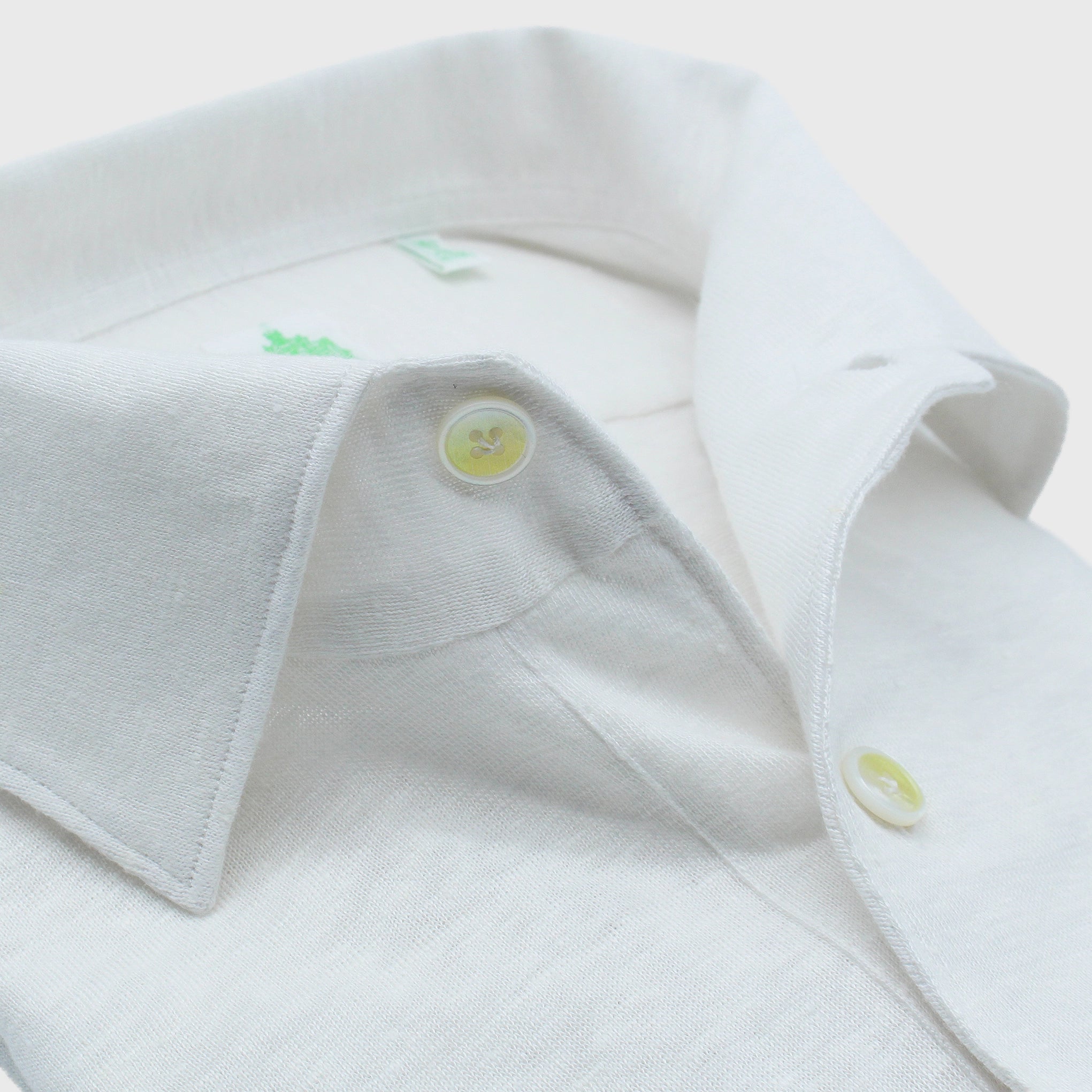 Polo shirt slim fit linen jersey