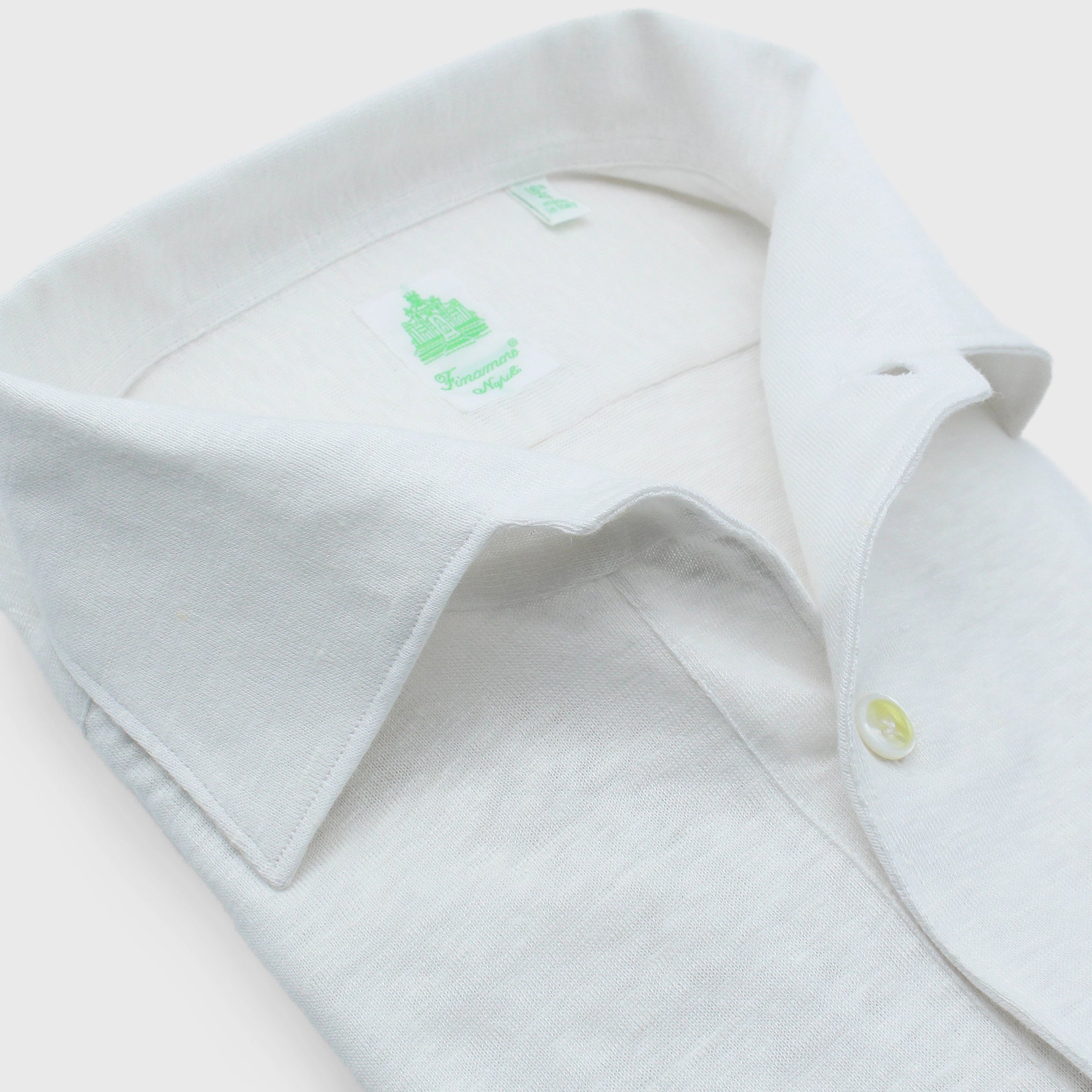 Polo shirt slim fit linen jersey