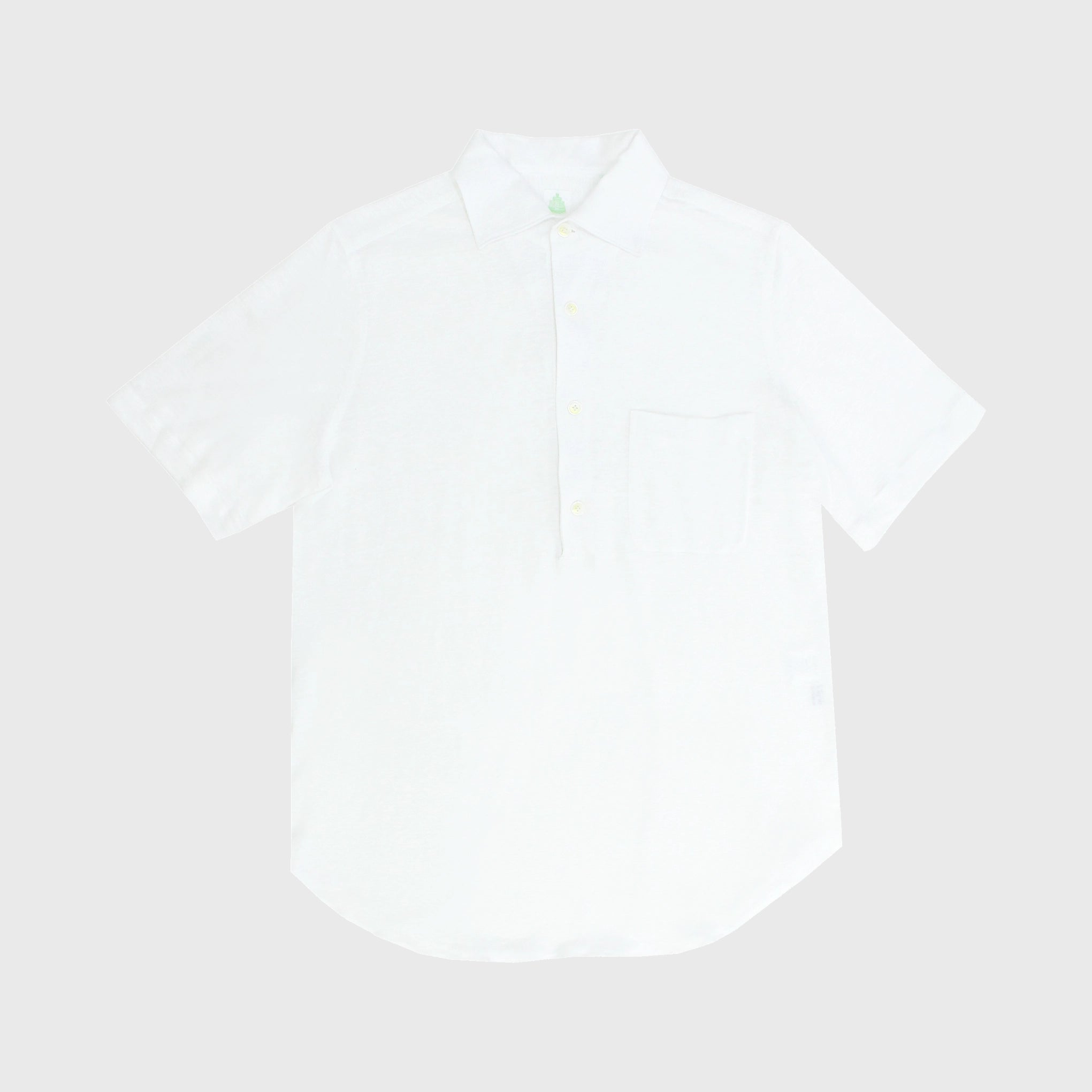 Polo shirt slim fit linen jersey
