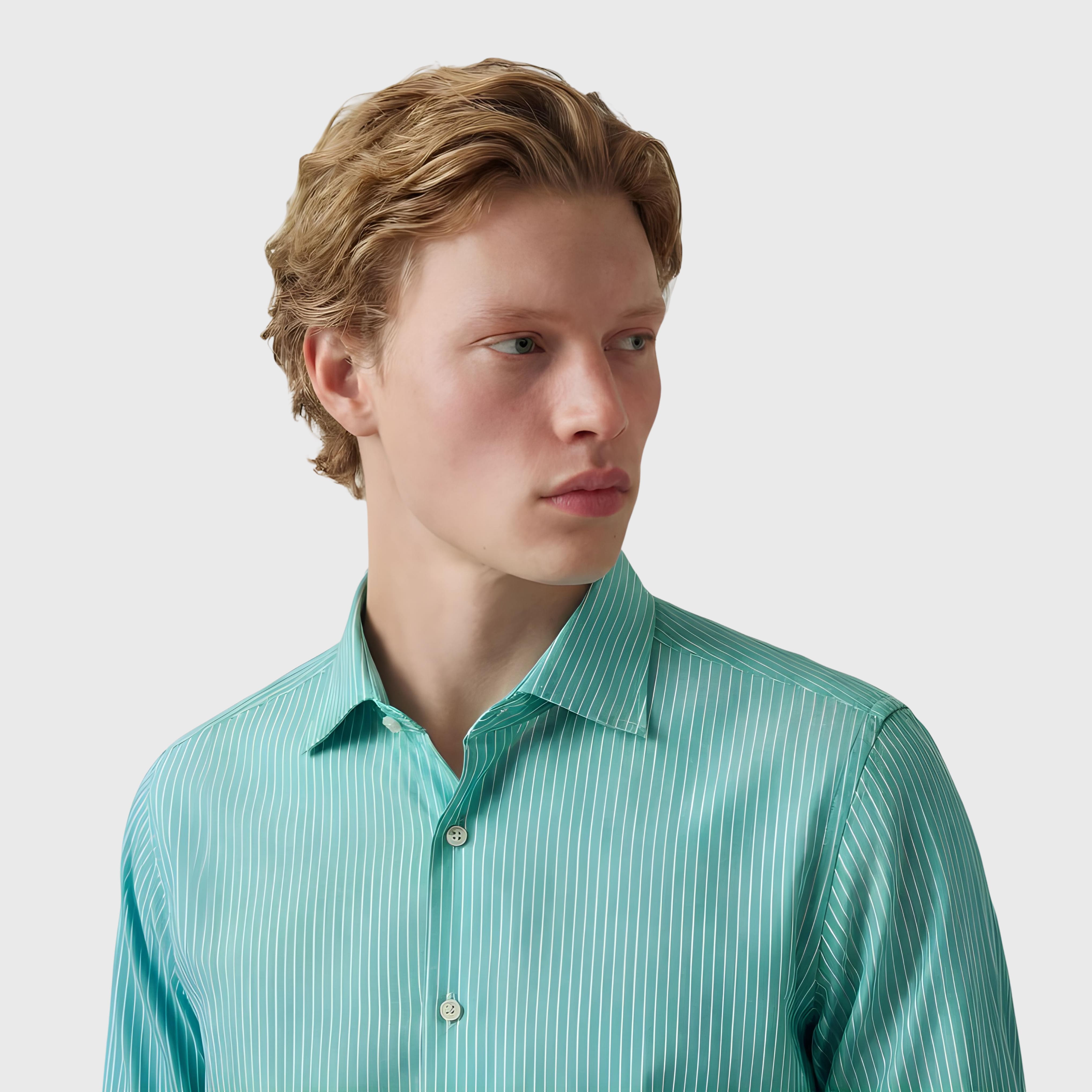 Napoli shirt regular fit Carlo Riva 180/2 exclusive twill Nico collar