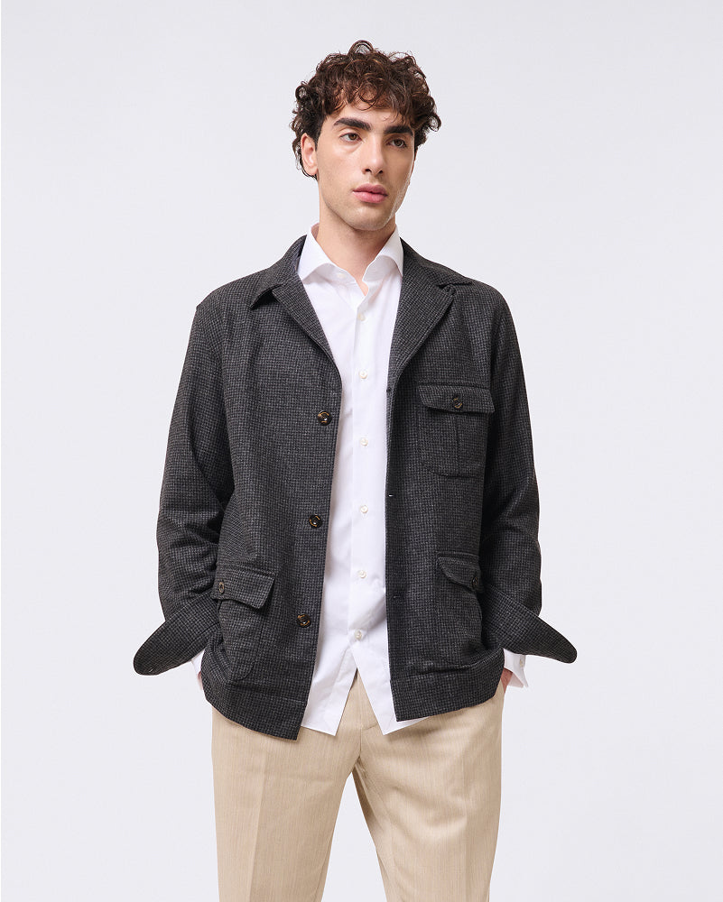 Napoli shirt regular fit Egyptian cotton Giza 45 white French cuffs Eduardo collar