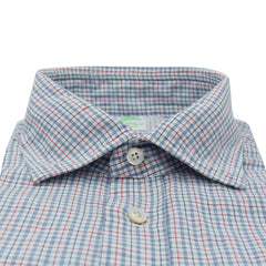White checked Giglio sport shirt with short sleeves
