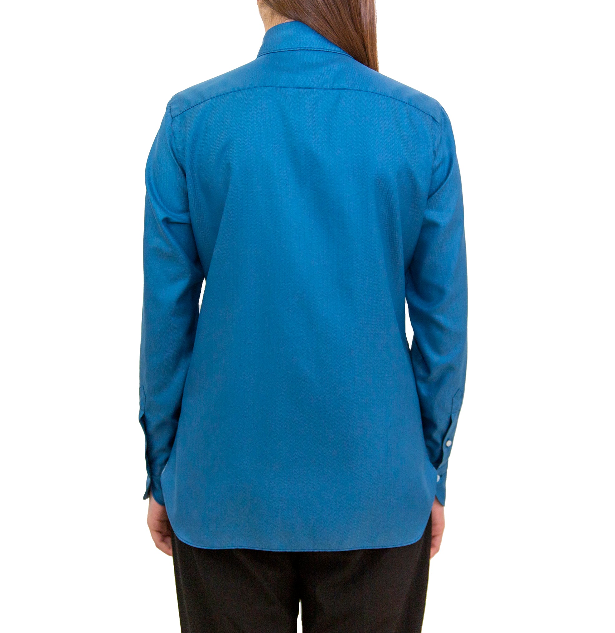 Ivana women's garment-dyed herringbone shirt