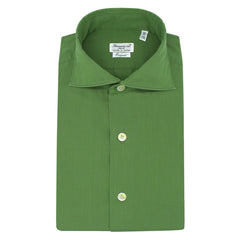 Milano slim fit shirt cotton Carlo Riva green