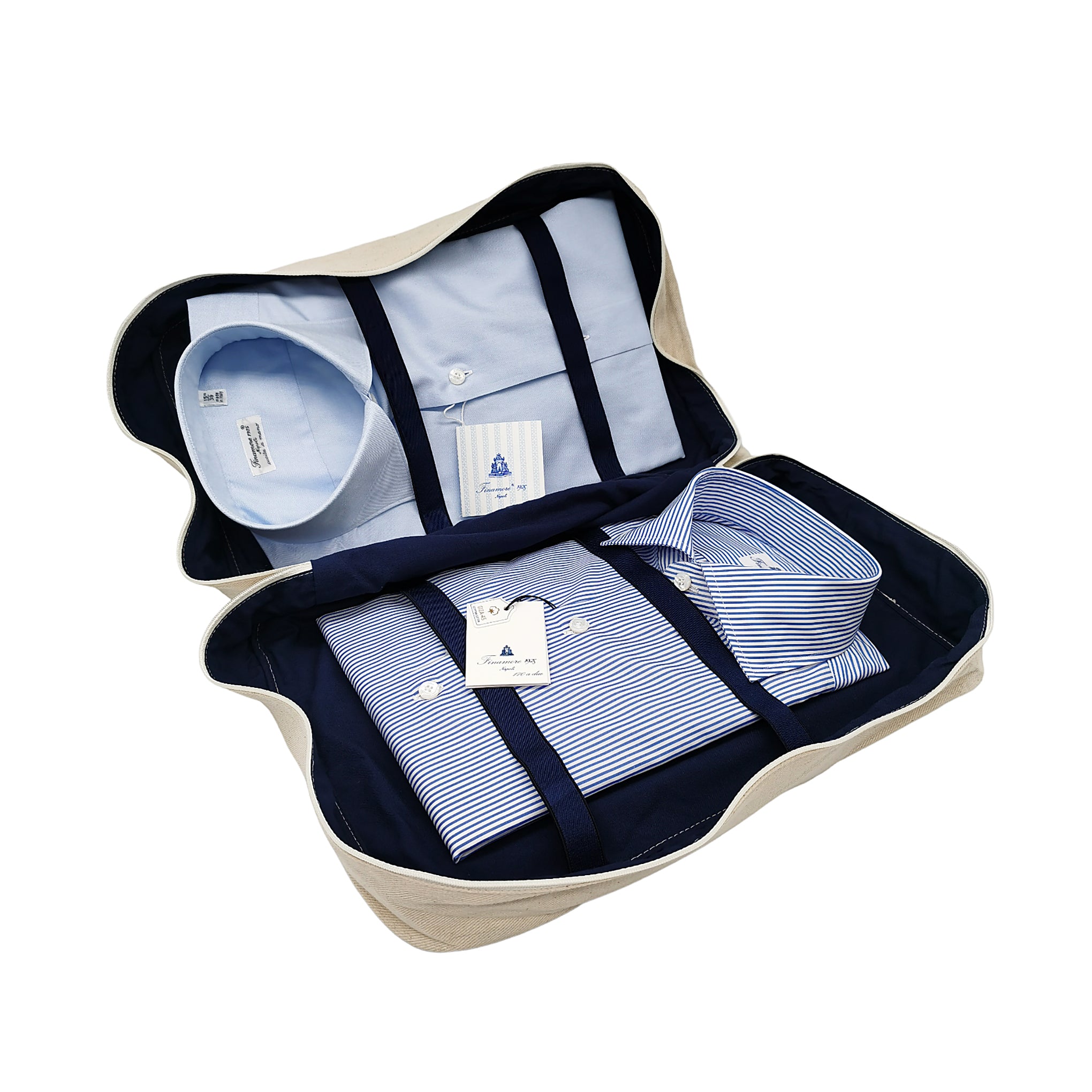 Shirt holder with zip fastener
