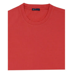 Coral garment dyed Supima cotton t-shirt