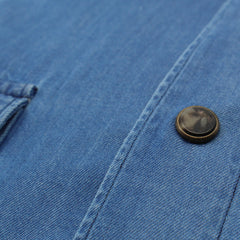 Bleach tokyo denim shirt with press buttons and pockets