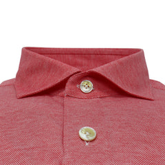 Toronto slim fit cotton jersey red sports shirt