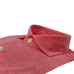 Camicia sportiva Toronto rossa slim fit in cotone jersey