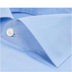 Dress shirt Napoli 170 a due classic collar Light blue or white