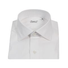 Camicia classica Milano slim fit elasticizzata bianca