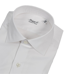 Camicia classica Milano slim fit elasticizzata bianca