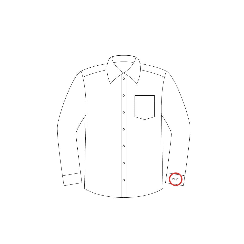 MONOGRAM ON THE SHIRT