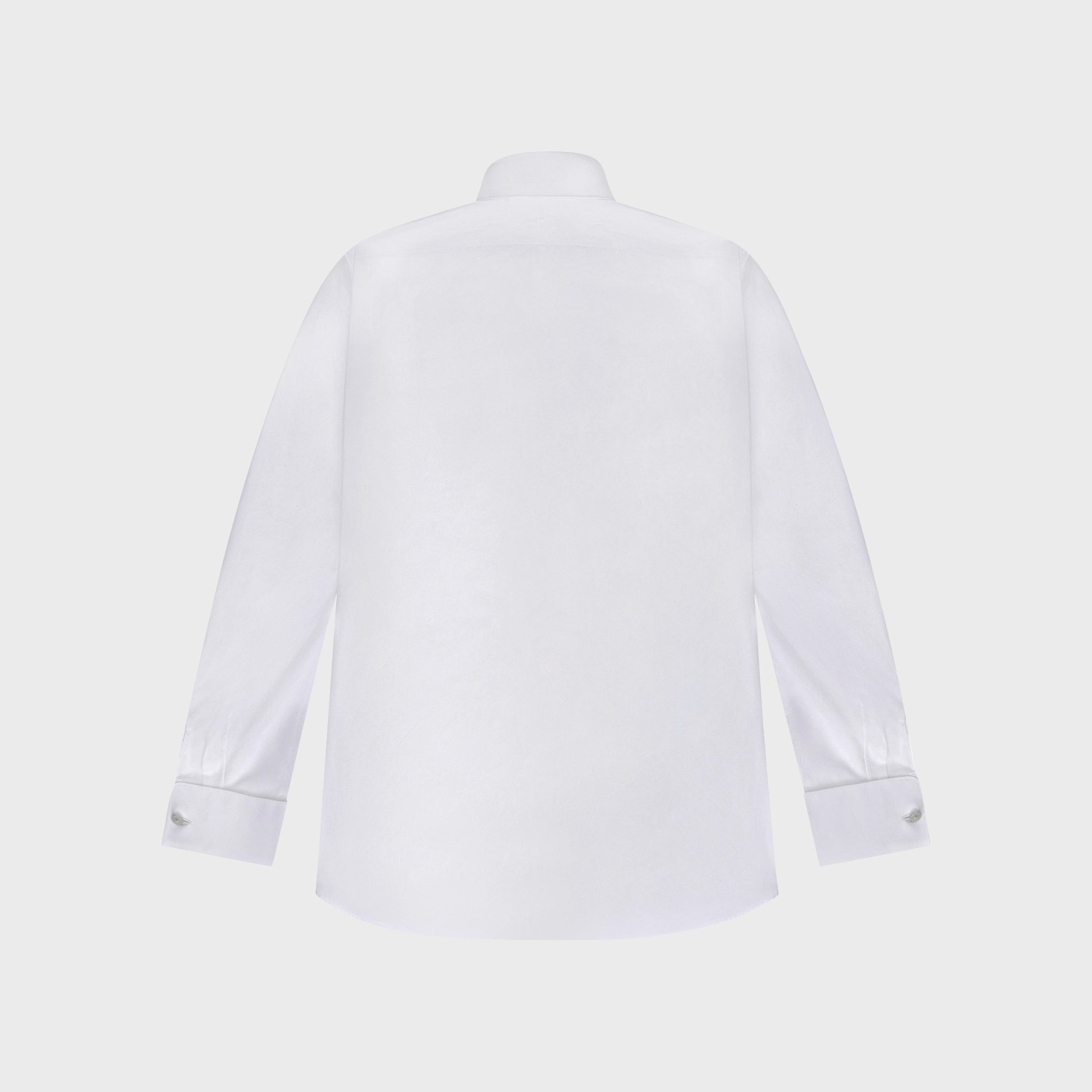 Milano shirt slim fit Egyptian cotton Giza 45 170/2 white French cuffs Eduardo collar