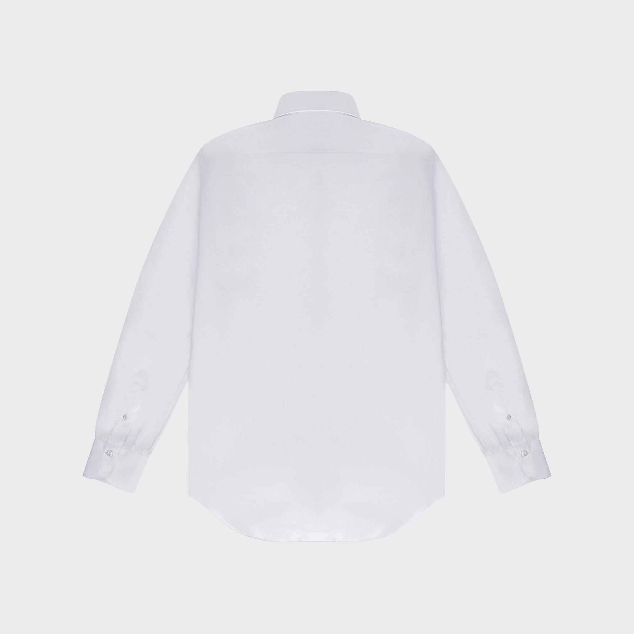Milano shirt slim fit Egyptian cotton Giza 45 white Ustica shawl collar