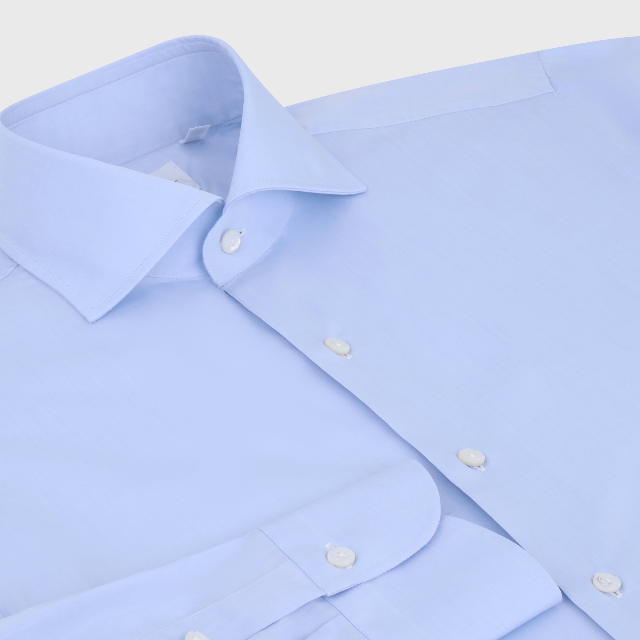 Camicia Napoli 170 a due collo classico francese azzurra o bianca