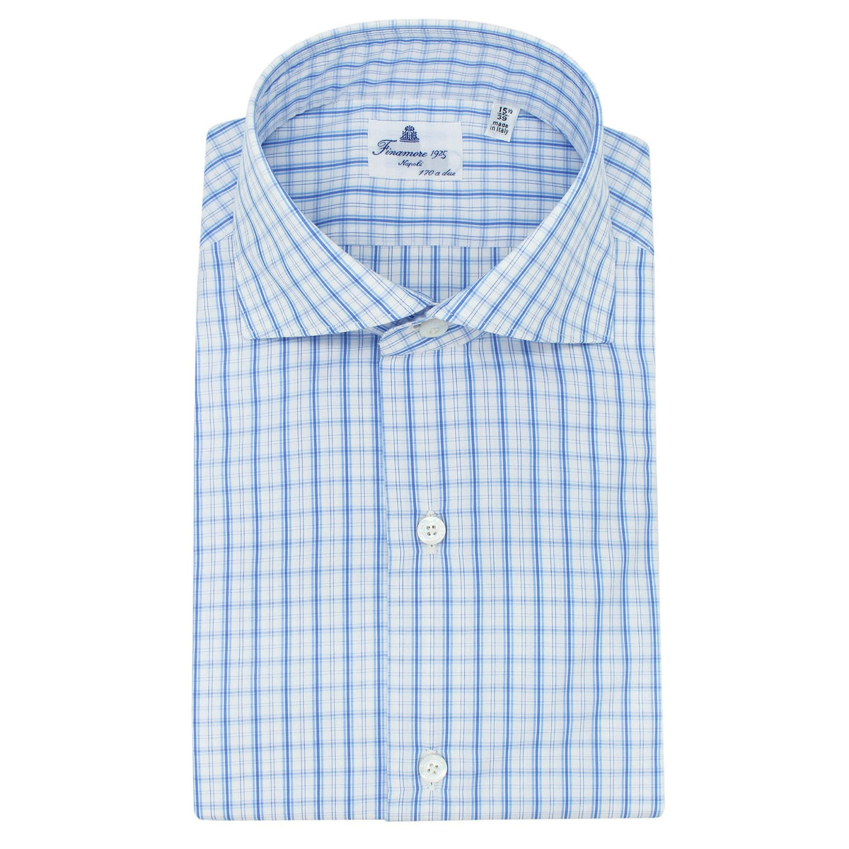 Classic slim fit shirt Milano cotton Giza 45 170 a due