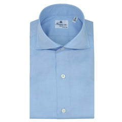 Classic Twill shirt Napoli 170 a Due cotton giza 45 light blue