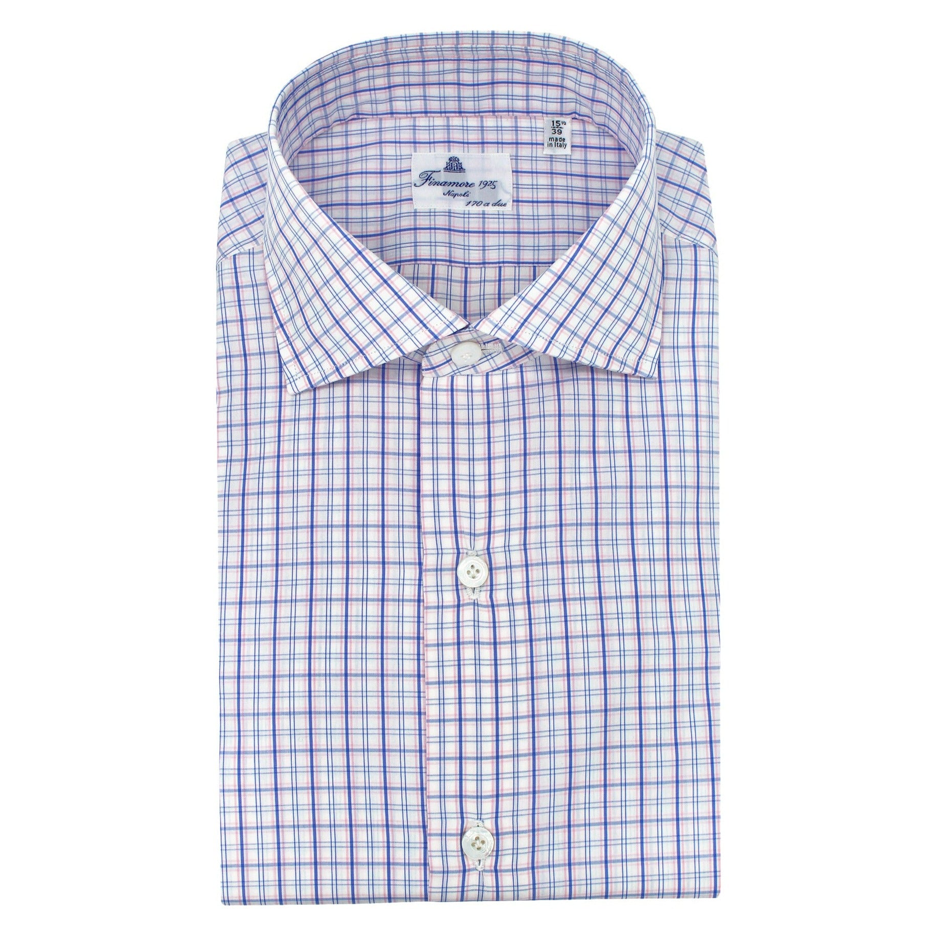 Shirt 170 two classic checkered pink and blue