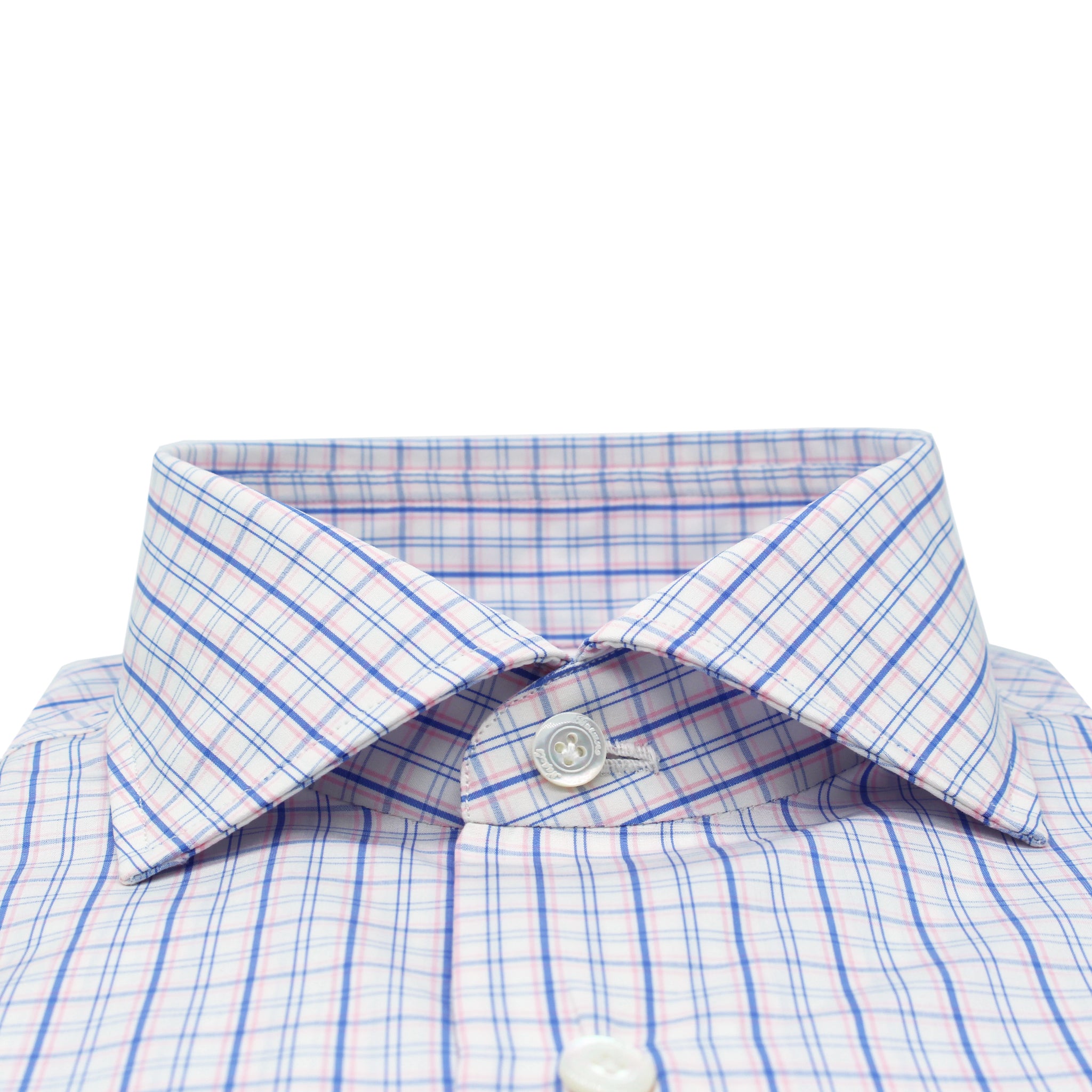 Camicia 170 due quadri classici rosa e blu