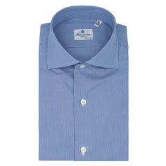 Classic shirt Napoli 170 a Due cotton Giza 45 striped light blue