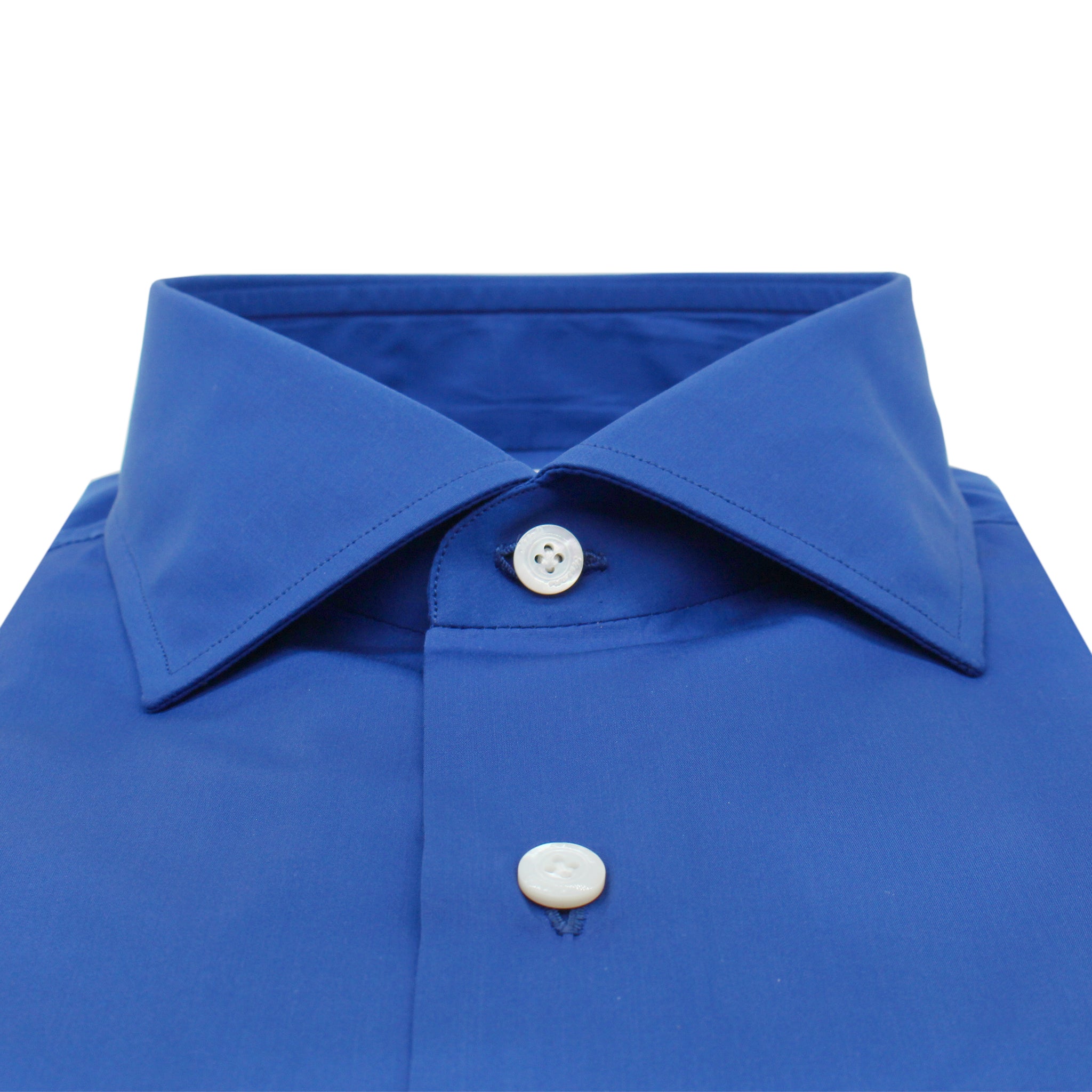 170 a Due fit classic monochrome blue shirt