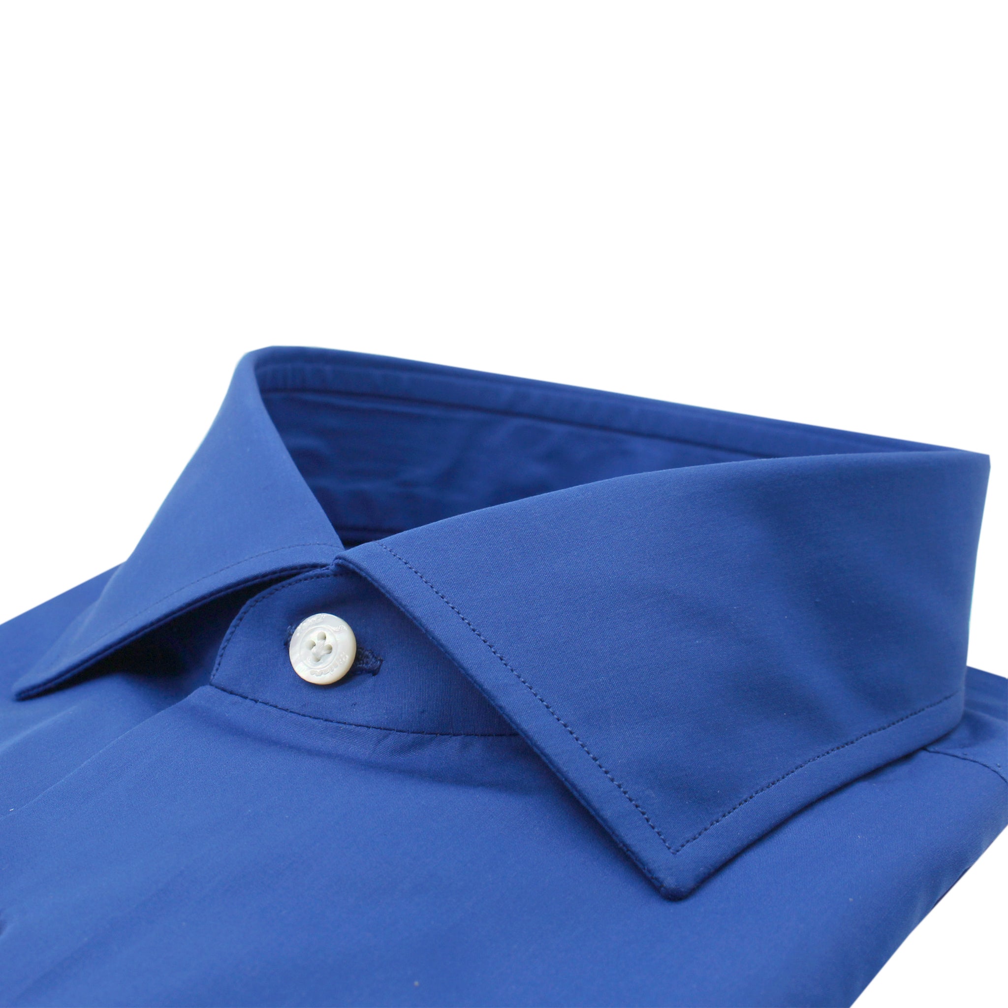 170 a Due fit classic monochrome blue shirt