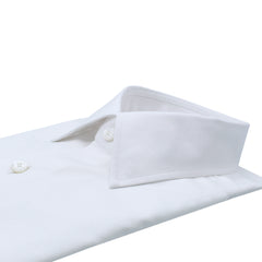 Camicia classica vestibilità regular cotone giza 45 170 a due bianca