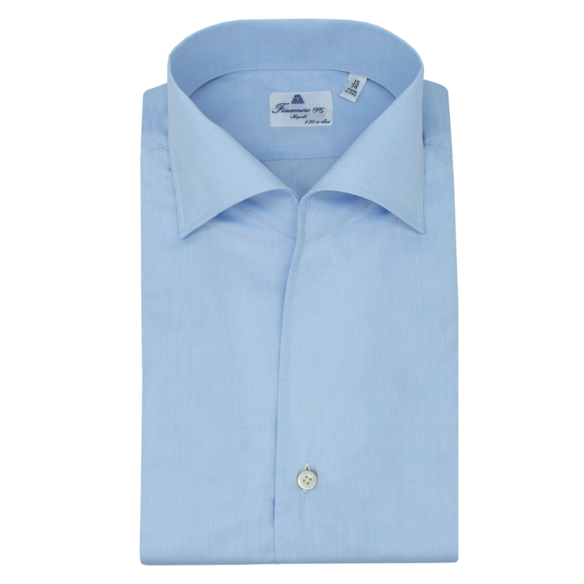 Classic Napoli 170 a Due cotton shirt in Giza 45 Ustica collar