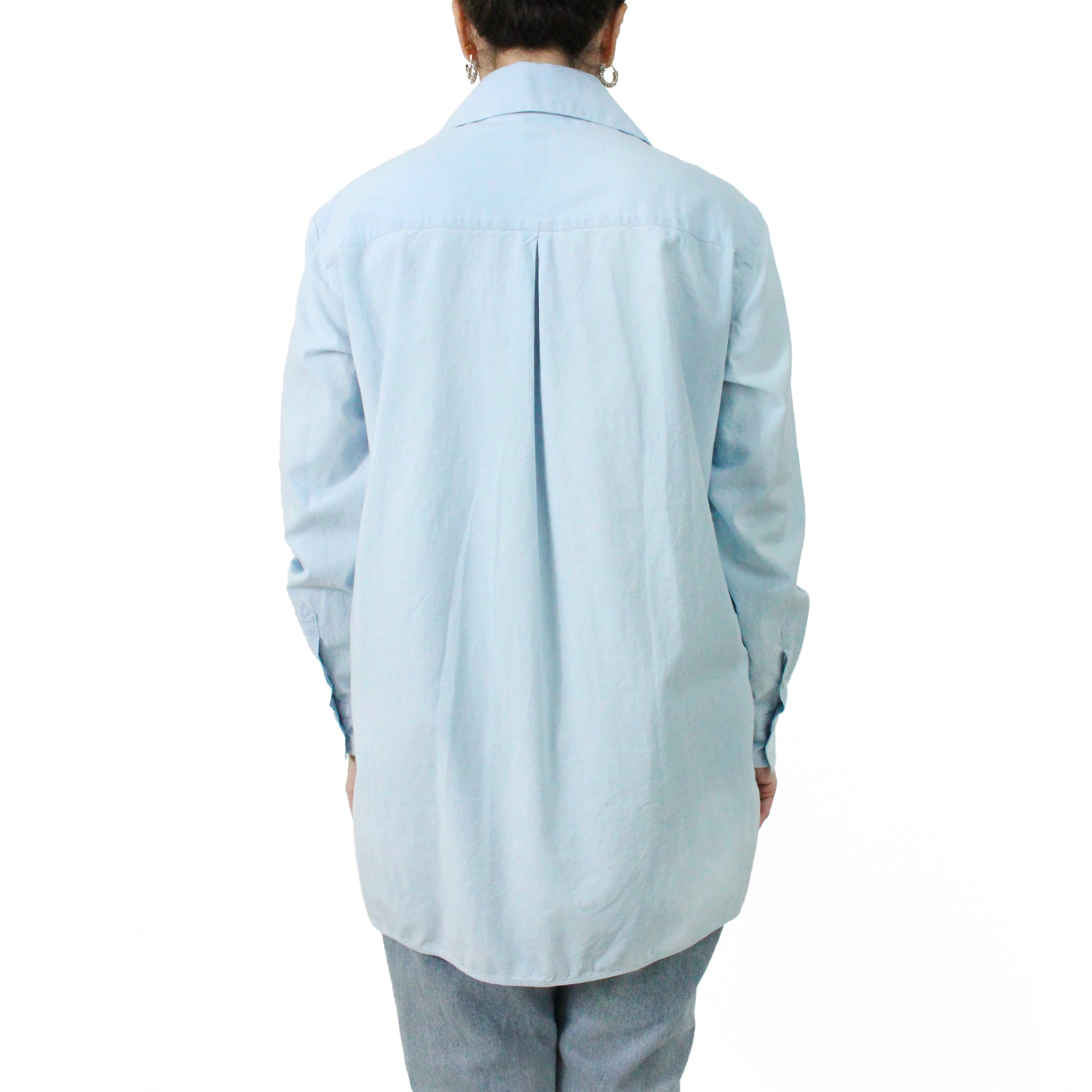 Women's Over fit shirt with front pockets cotton denim