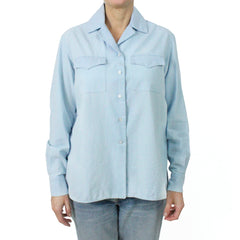 Women's Over fit shirt with front pockets cotton denim