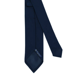 Anversa one color dark blue silk tie