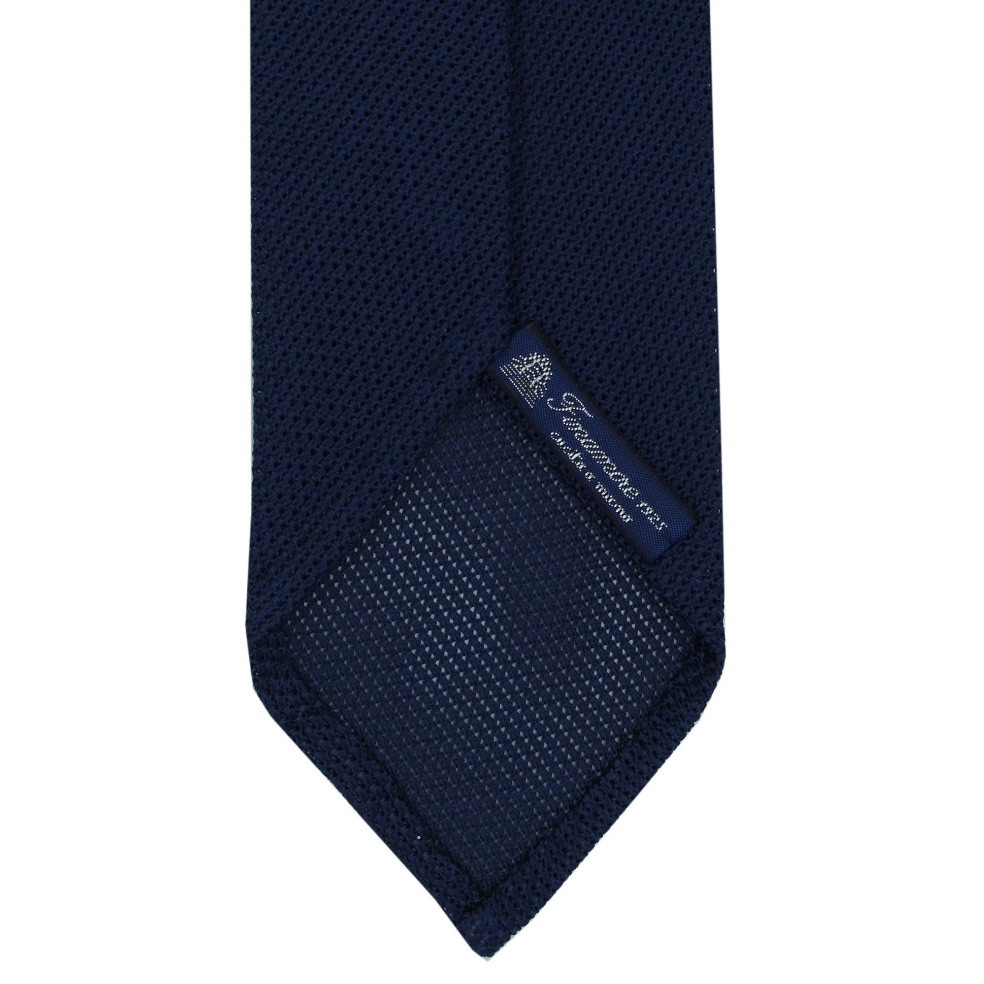Anversa one color dark blue silk tie