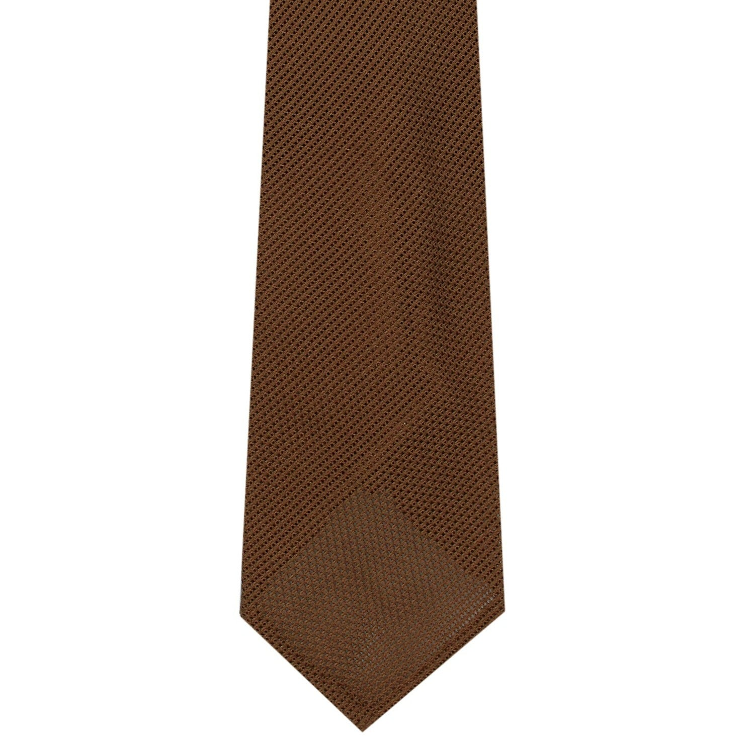 Anversa one-color dark brown silk tie