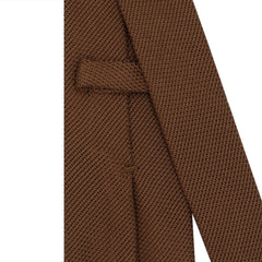 Anversa one-color dark brown silk tie