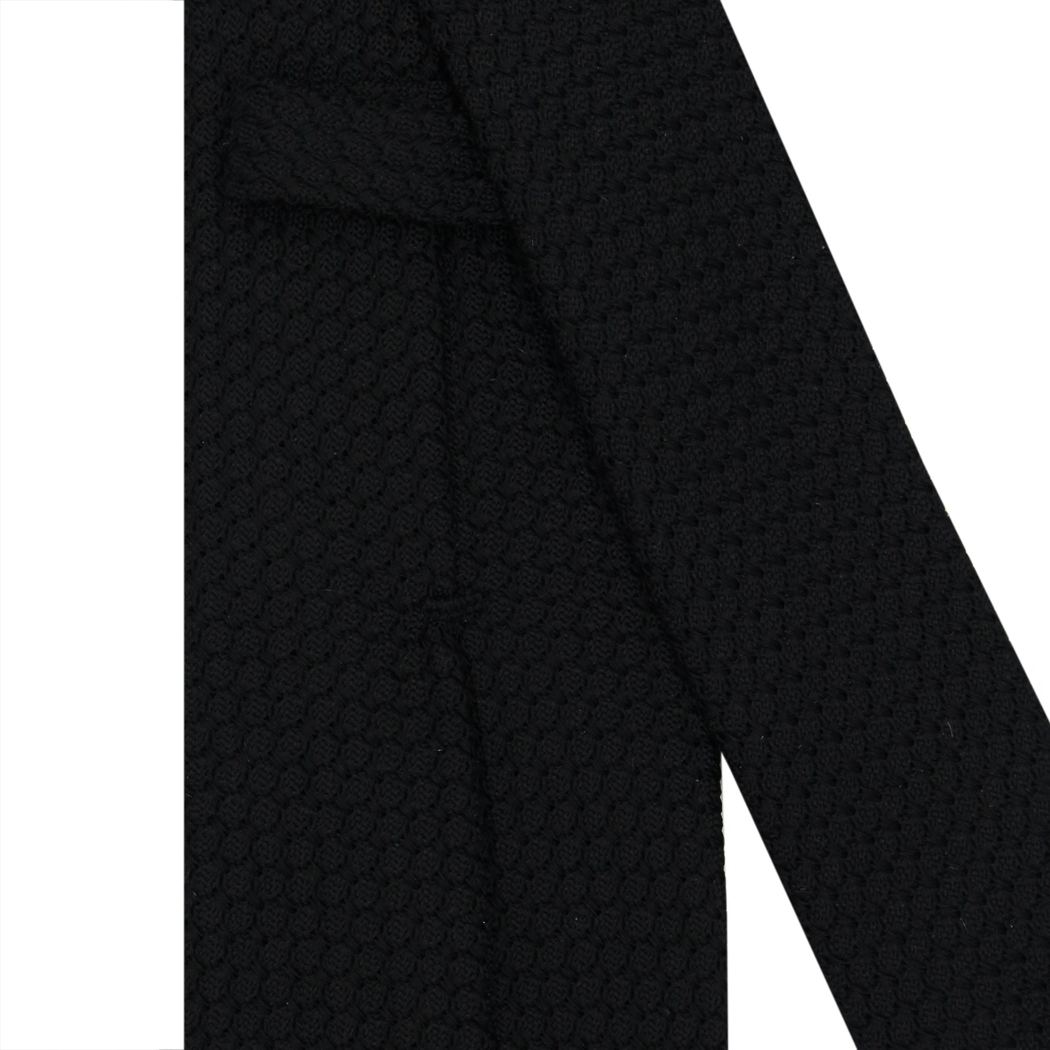 Anversa silk one-color black tie