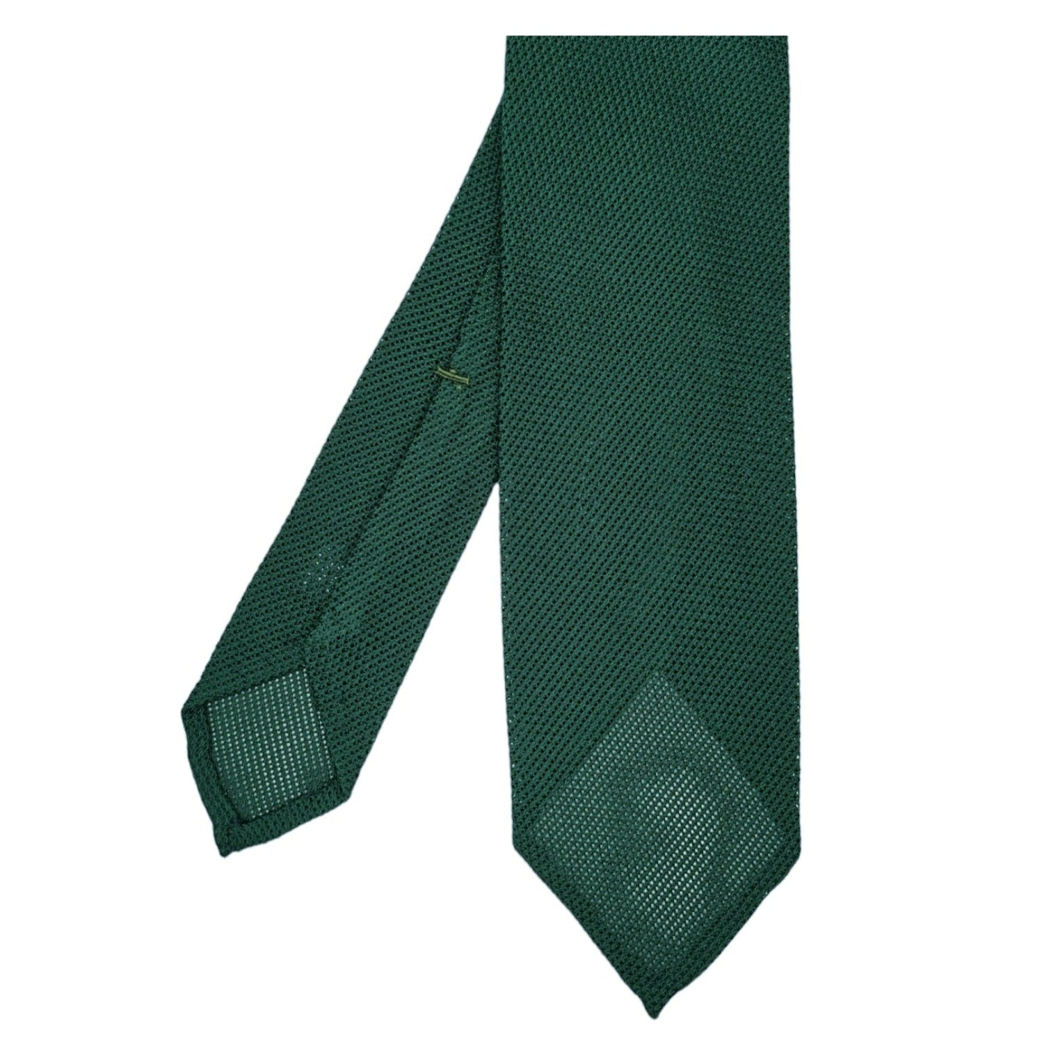 Finamore 1925 Anversa tie in silk gauze single green background