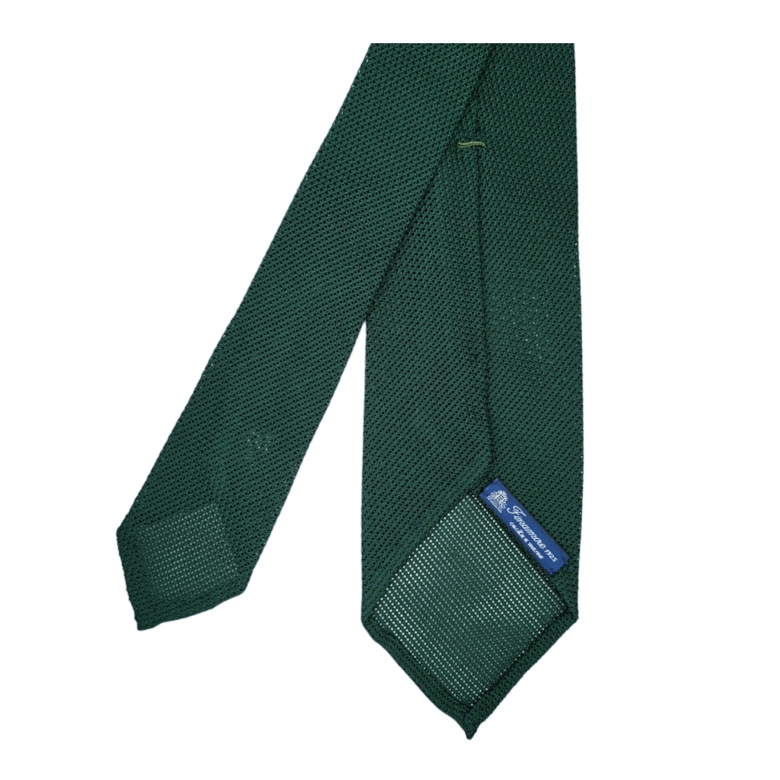 Finamore 1925 Anversa tie in silk gauze single green background