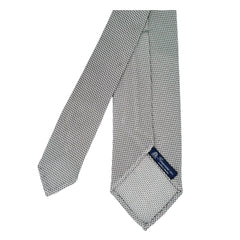 Finamore 1925 Anversa tie in gauzed silk micro gray details